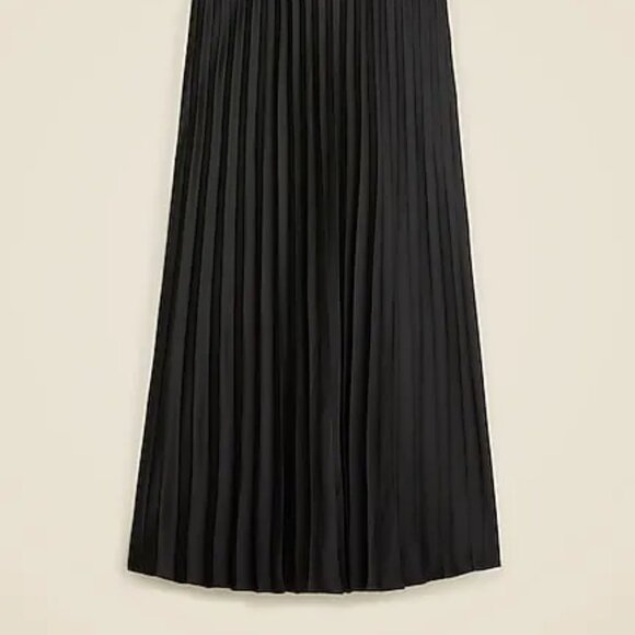 J CREW Size Large Gwyneth Pleated Slip Skirt Black NWT BN757 | Sold Out at JCrew - Picture 3 of 10
